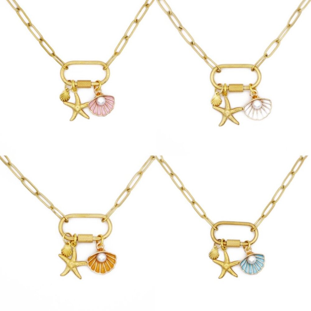 Seashell Charm Necklace